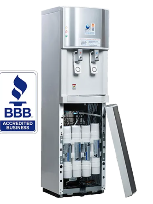Freestanding-Alkaline-Water-System_Stainless-Steed-(White)-2-C